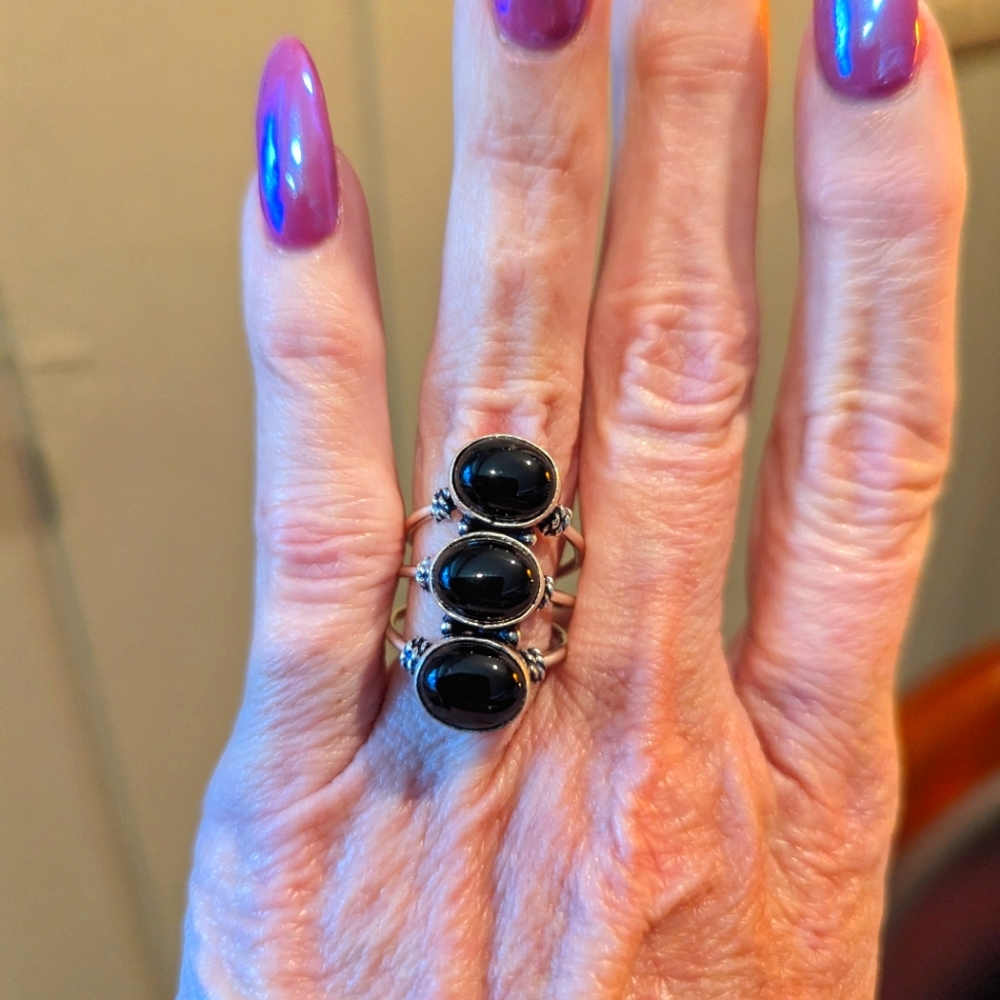 SALE - Black Onyx Ring